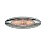 Marker Light - Yellow, Clear Lens, Oval - PACCAR