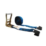 2" by 30' Flat Hook Wide Handle Blue Ratchet Strap - Kinedyne
